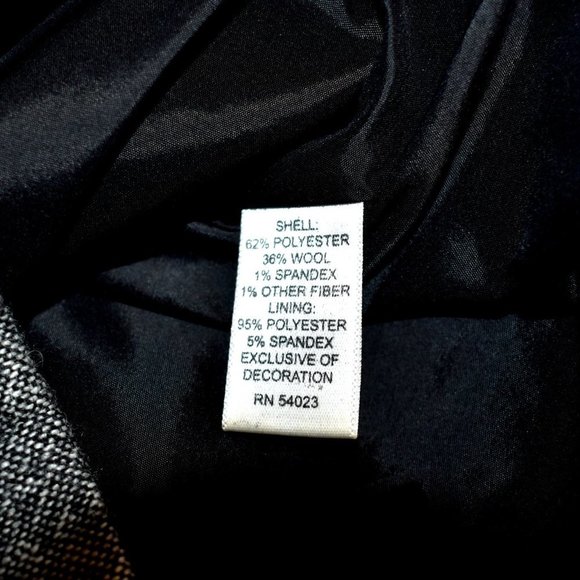 Banana Republic Wool-blend Grey Tweed Lined Career Stretch Sheath Dress - Picture 6 of 9